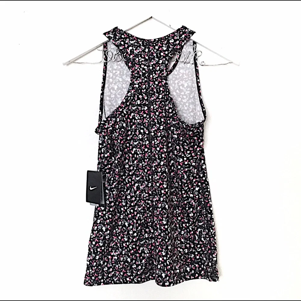 Nike Black Dotted Workout Tank Top